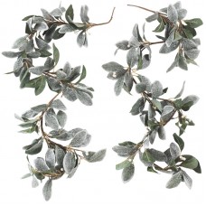 August Grove Decorative Frosted Leaf Branch Garland AGTG1431